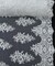 White Sequin Embroidered Lace Fabric by the Yard, 54" Wide Floral Mesh Lace with Double Scalloped Edges